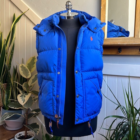 NWT Polo Ralph Lauren Elmwood Down Vest in Sapphire Star Blue - Picture 3 of 16